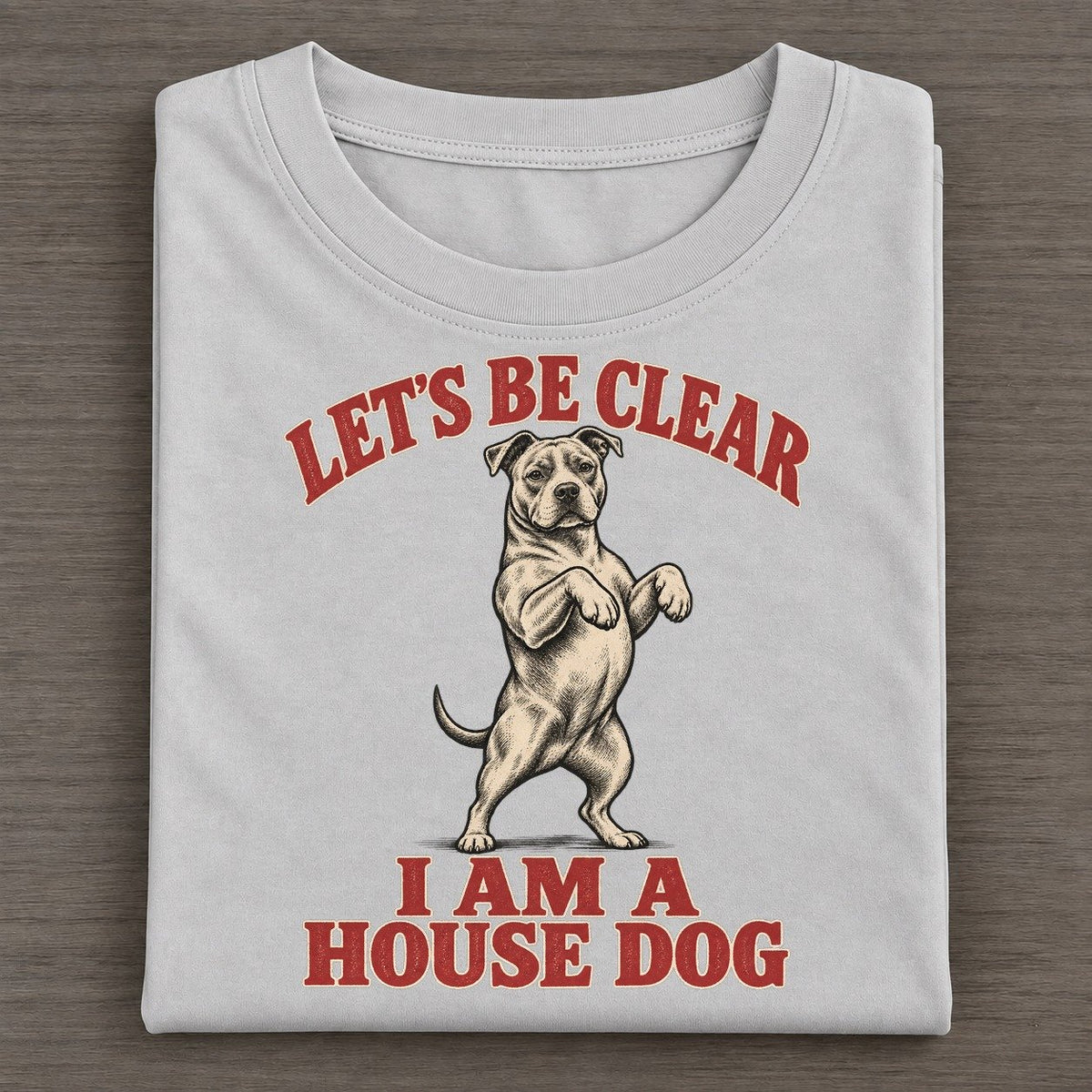 American Pit Bull Terrier Dog Declarations Classic T-shirt – Grey