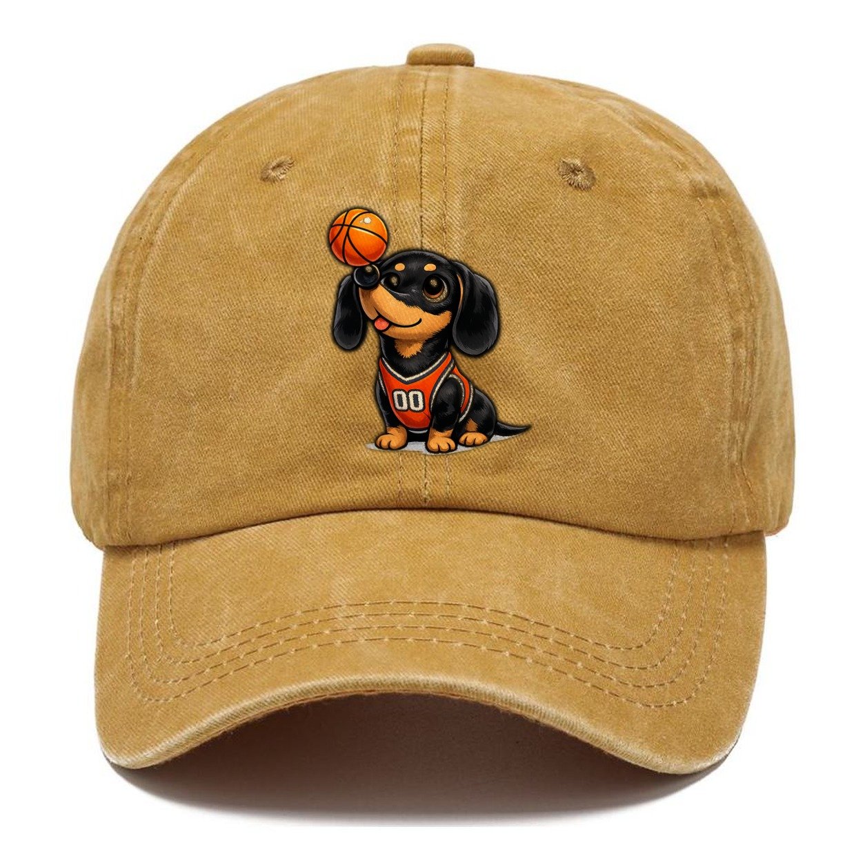Dachshund Basketball Nose Balance Classic Cap – Golden Harvest