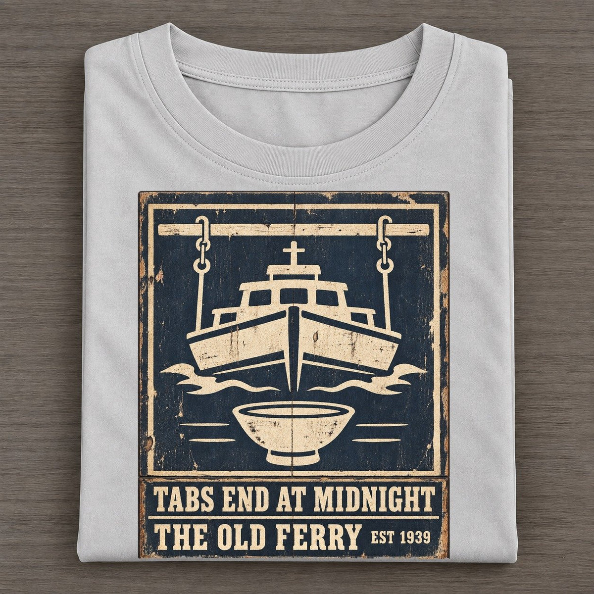 Old Ferry Bar Izakaya Rules Classic T-shirt – Grey