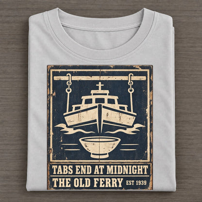 Old Ferry Bar Izakaya Rules Classic T-shirt – Grey