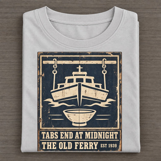 Old Ferry Bar Izakaya Rules Classic T-shirt – Grey