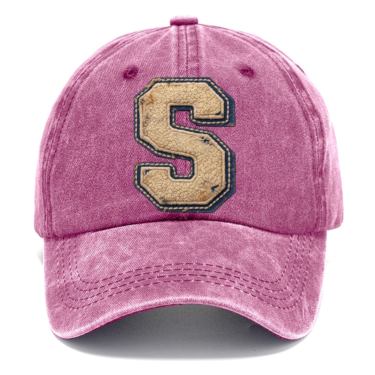 Varsity Chenille S Monogram Classic Cap – Dusty Rose
