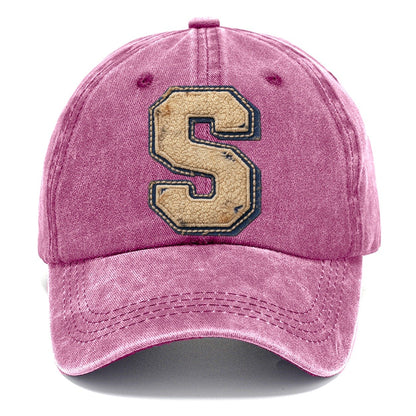 Varsity Chenille S Monogram Classic Cap – Dusty Rose