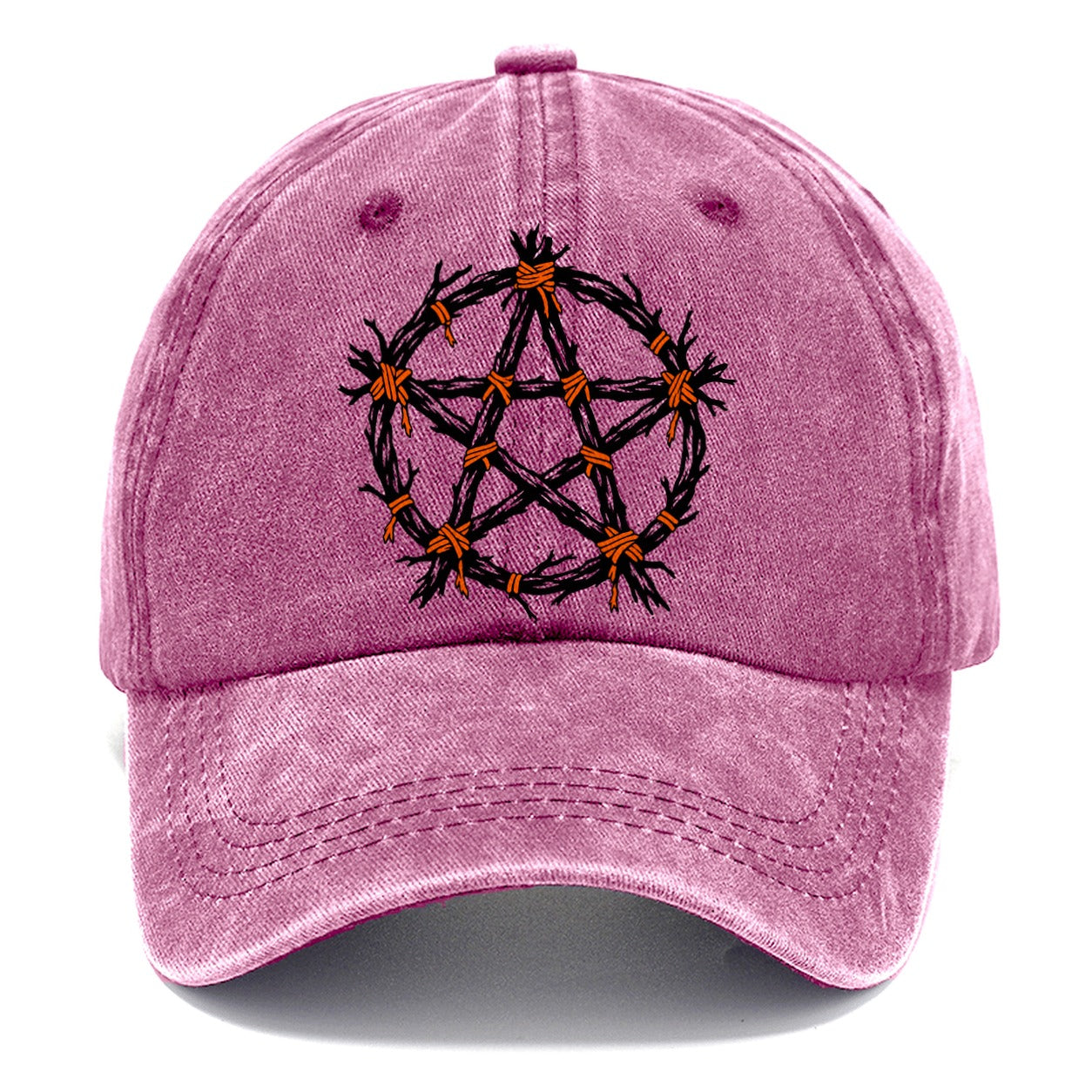 Twig Bound Pentacle Witch Magic Classic Cap – Dusty Rose