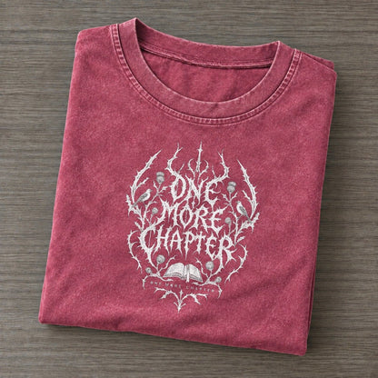 One More Chapter Unreadable Feelings Vintage T-shirt – Raspberry