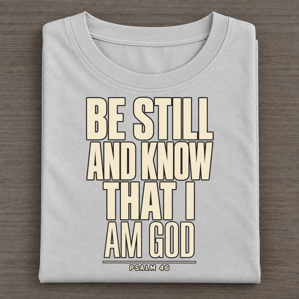Be Still And Know Plain Gospel Classic T-shirt – Grey