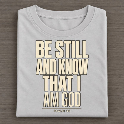 Be Still And Know Plain Gospel Classic T-shirt – Grey