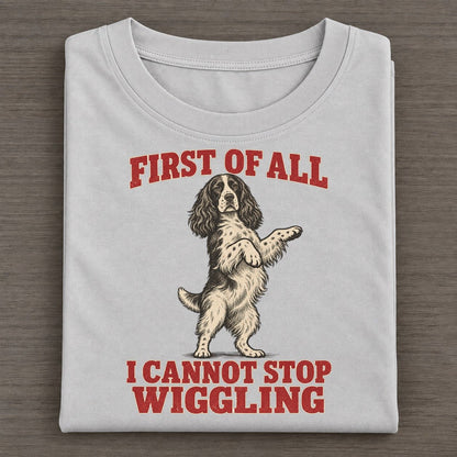English Springer Spaniel Dog Declarations Classic T-shirt – Grey