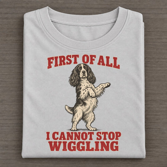 English Springer Spaniel Dog Declarations Classic T-shirt – Grey