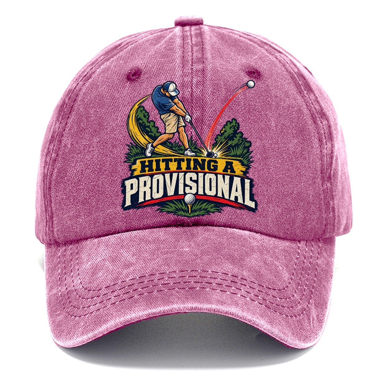 Hitting A Provisional Golf Life Classic Cap – Dusty Rose