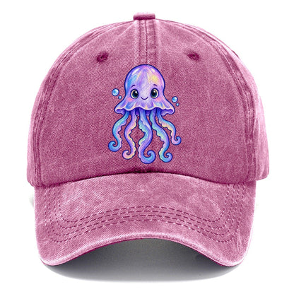 Jellyfish Front Glow Sea Sprite Classic Cap – Dusty Rose