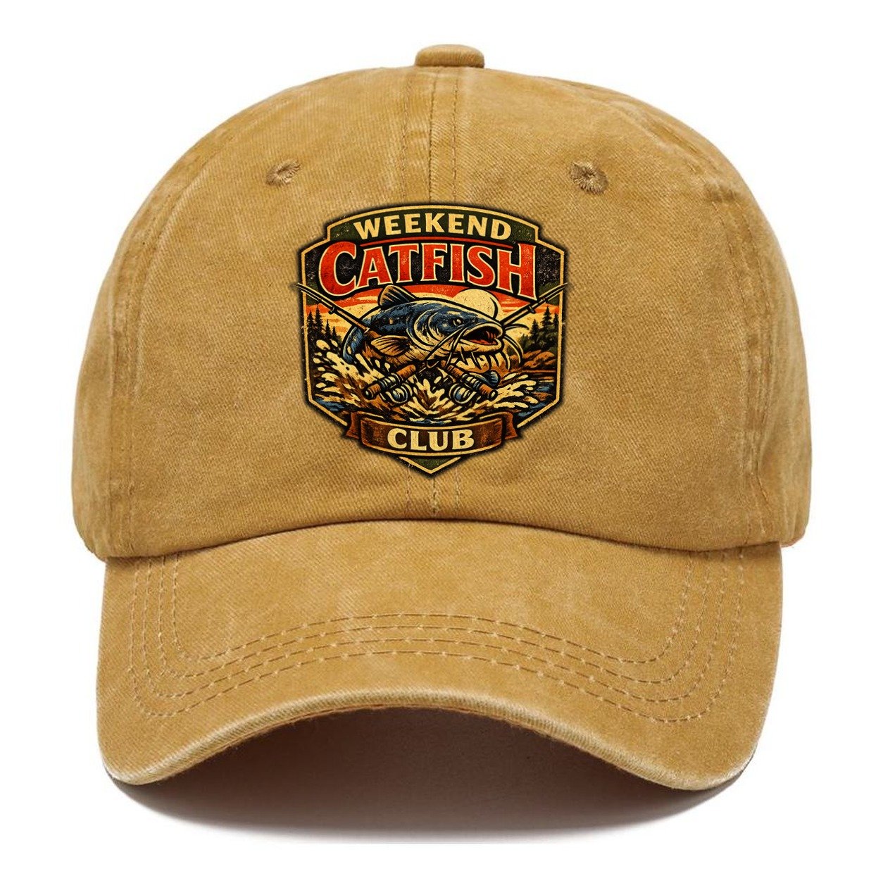 Weekend Catfish Club Classic Cap – Golden Harvest
