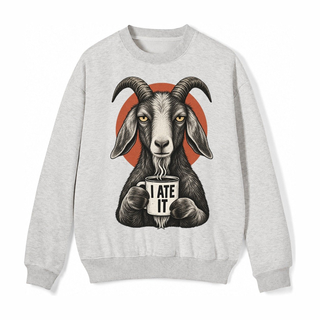 Goat Mug Truths Fleece Sweatshirt – Light Gray