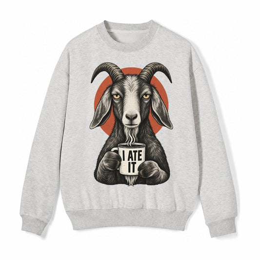 Goat Mug Truths Fleece Sweatshirt – Light Gray