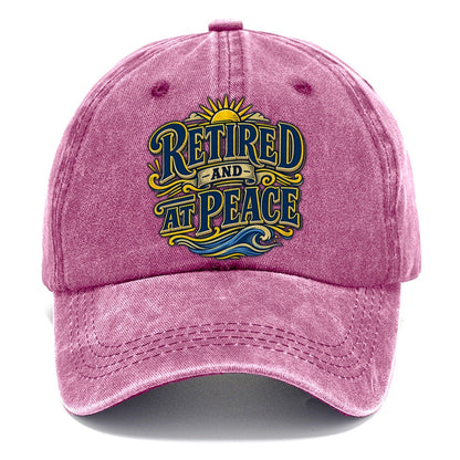 Retired And At Peace Retired Living Classic Cap – Dusty Rose