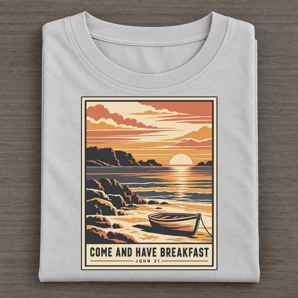 Come And Have Breakfast Given Light Classic T-shirt – Grey