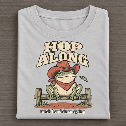 Hop Along Cowboy Critters Classic T-shirt – Grey