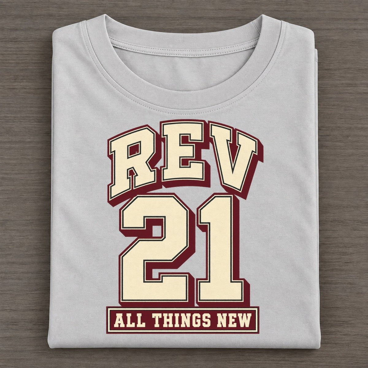 Revelation 21 Varsity Chapel Varsity Classic T-shirt – Grey