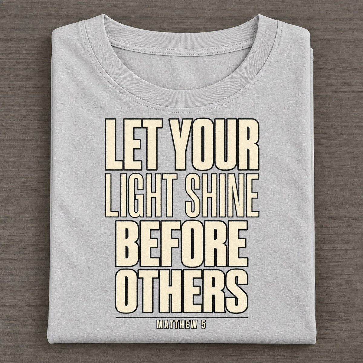 Let Your Light Shine Plain Gospel Classic T-shirt – Grey