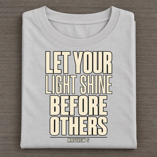 Let Your Light Shine Plain Gospel Classic T-shirt – Grey