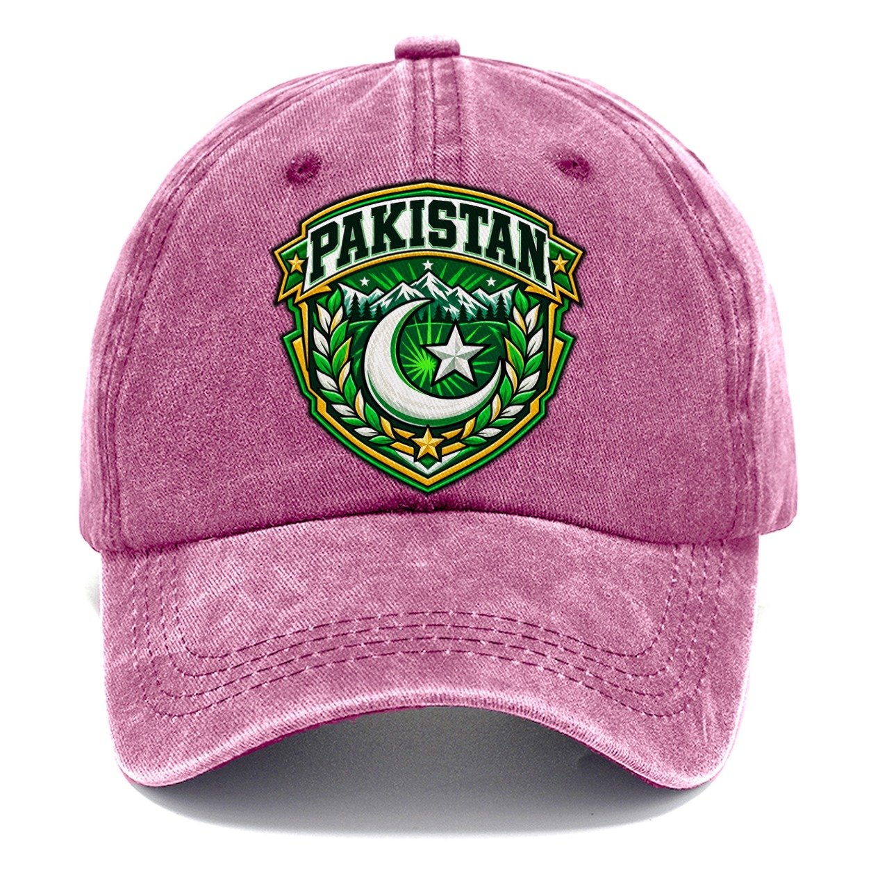 Pakistan Retro Badge Country Logos Classic Cap – Dusty Rose