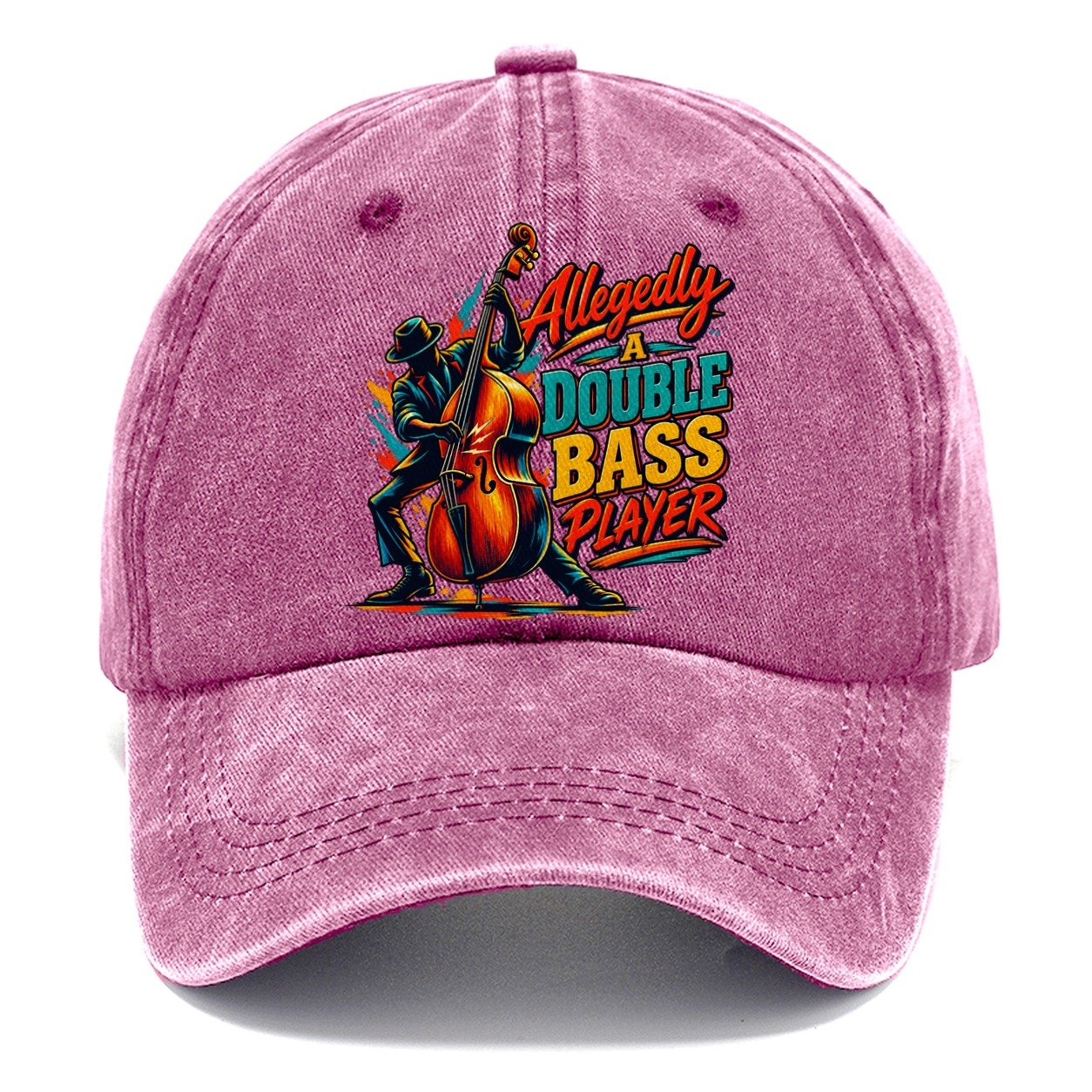 Allegedly A Double Bass Player Music Instruments Classic Cap – Dusty Rose