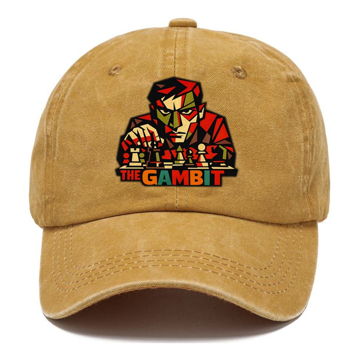 Man Leaning Over Chess Board One Classic Cap – Golden Harvest