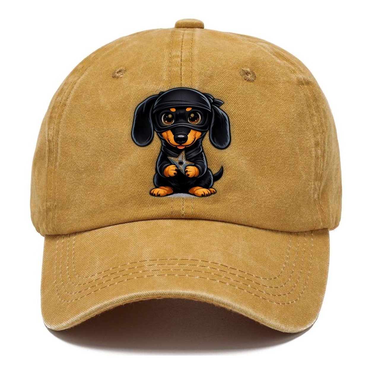 Ninja Dachshund Throwing Star Classic Cap – Golden Harvest