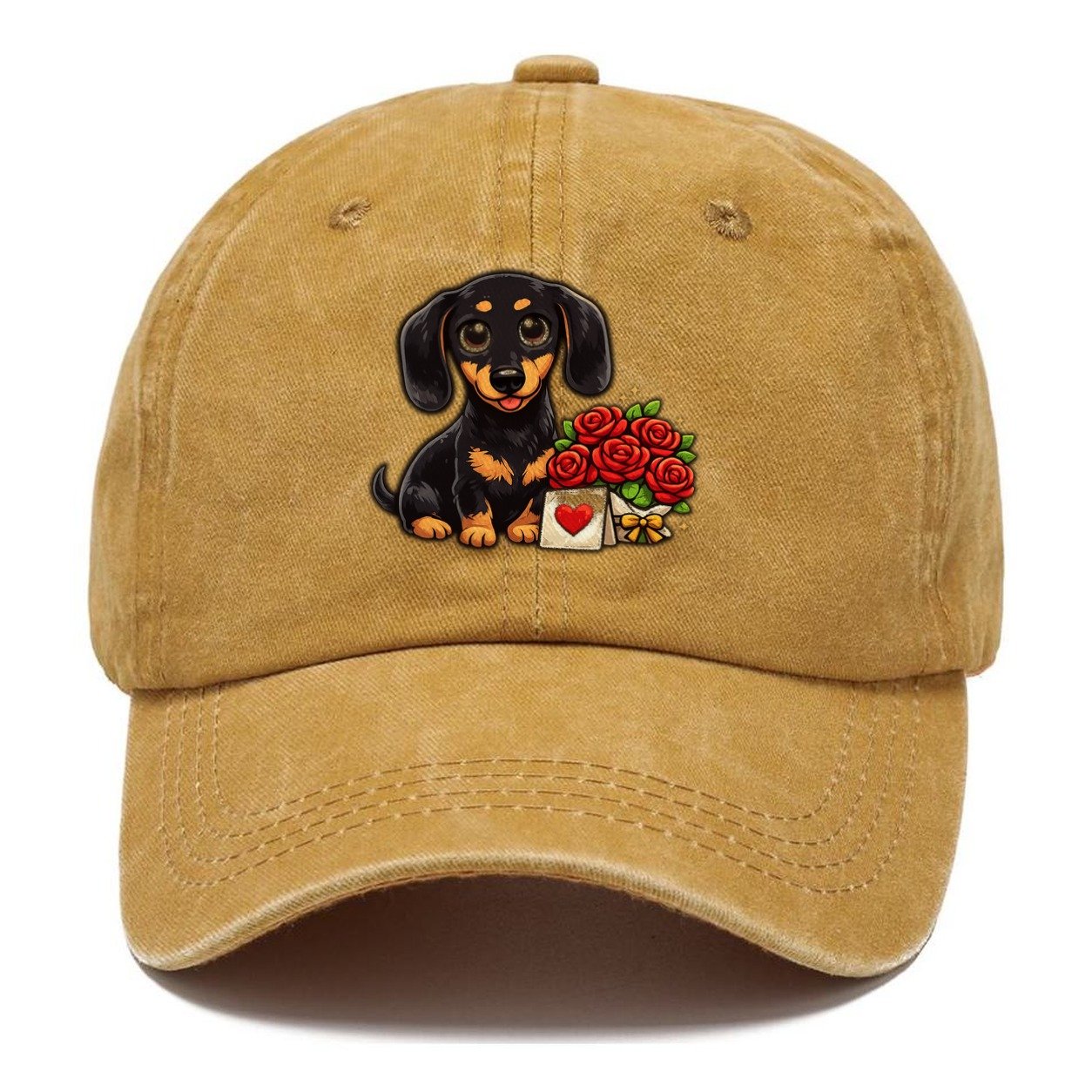 Dachshund Anniversary Roses Classic Cap – Golden Harvest