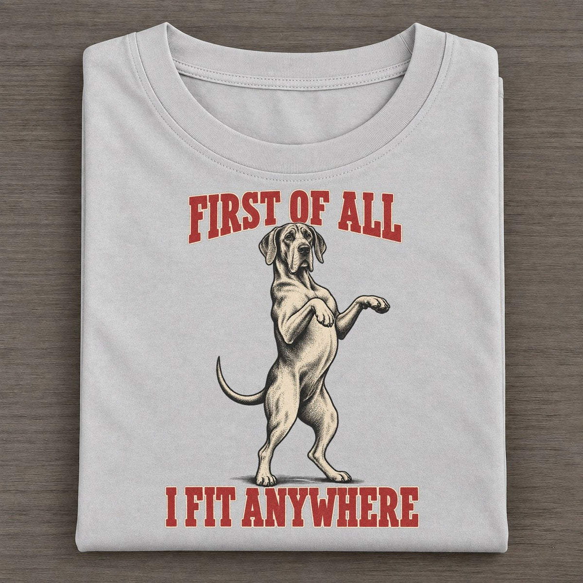 Great Dane Dog Declarations Classic T-shirt – Grey
