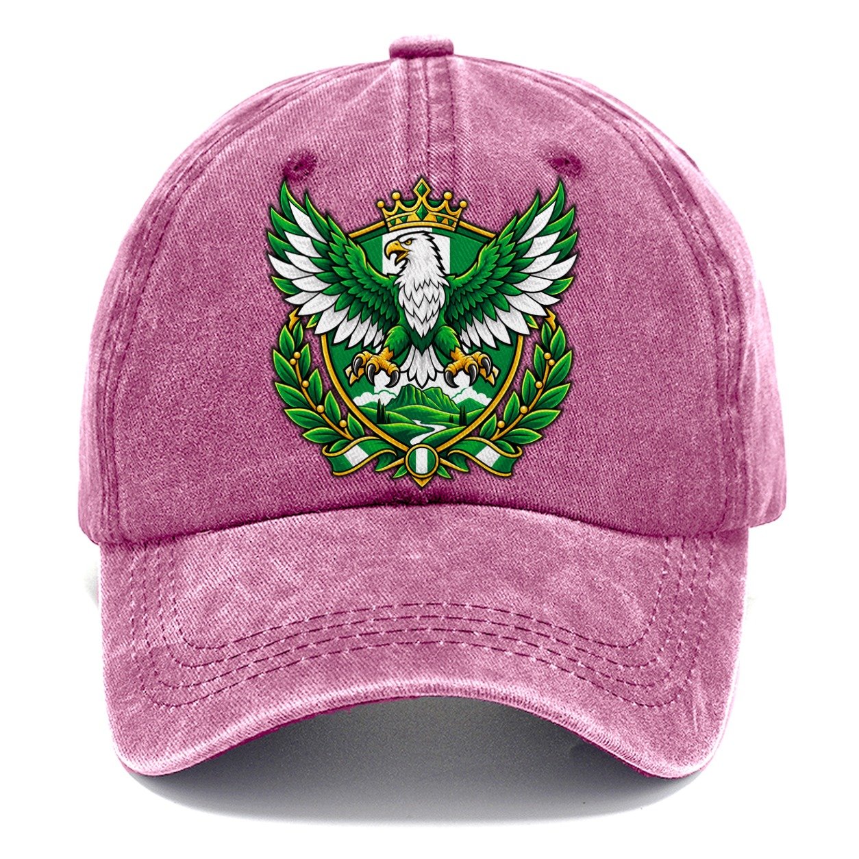 Nigeria Heraldic Crest Country Logos Classic Cap – Dusty Rose
