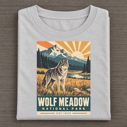 Wolf Meadow Nowhere National Parks Classic T-shirt – Grey