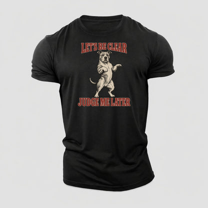 American Staffordshire Terrier Dog Declarations Cotton T-Shirt – Black