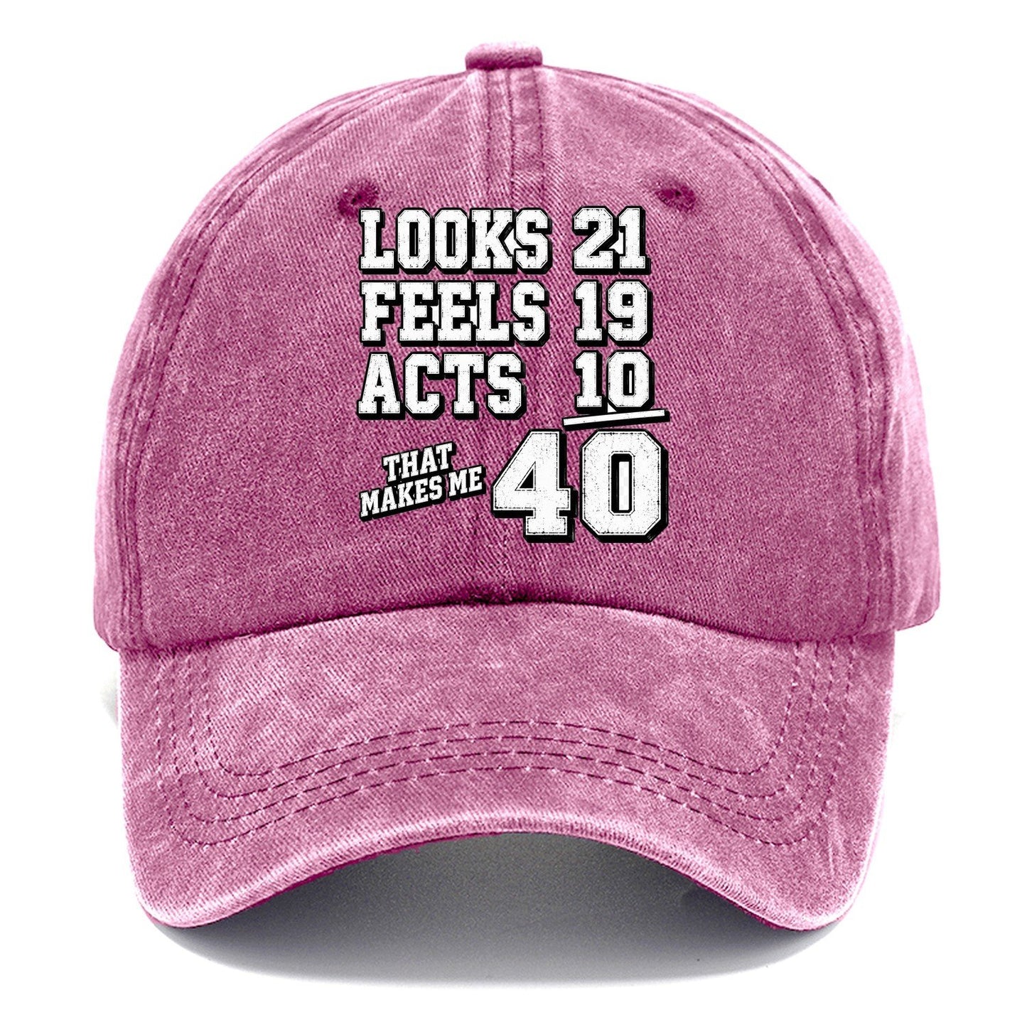 Looks Feels Acts 40 Classic Cap – Dusty Rose
