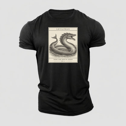 Leviathan Specimen Plate Creature Canticle Cotton T-Shirt – Black