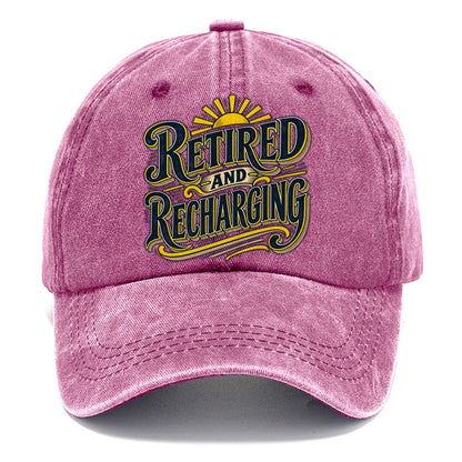 Retired And Recharging Retired Living Classic Cap – Dusty Rose