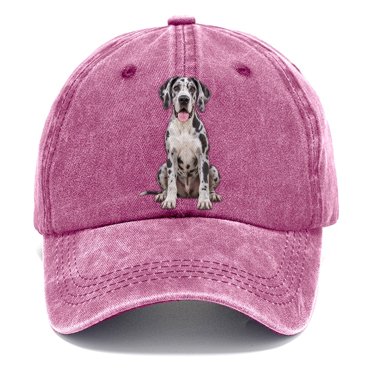Great Dane Sitting Top Breeds Classic Cap – Dusty Rose