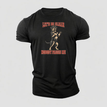 Rottweiler Dog Declarations Cotton T-Shirt – Black