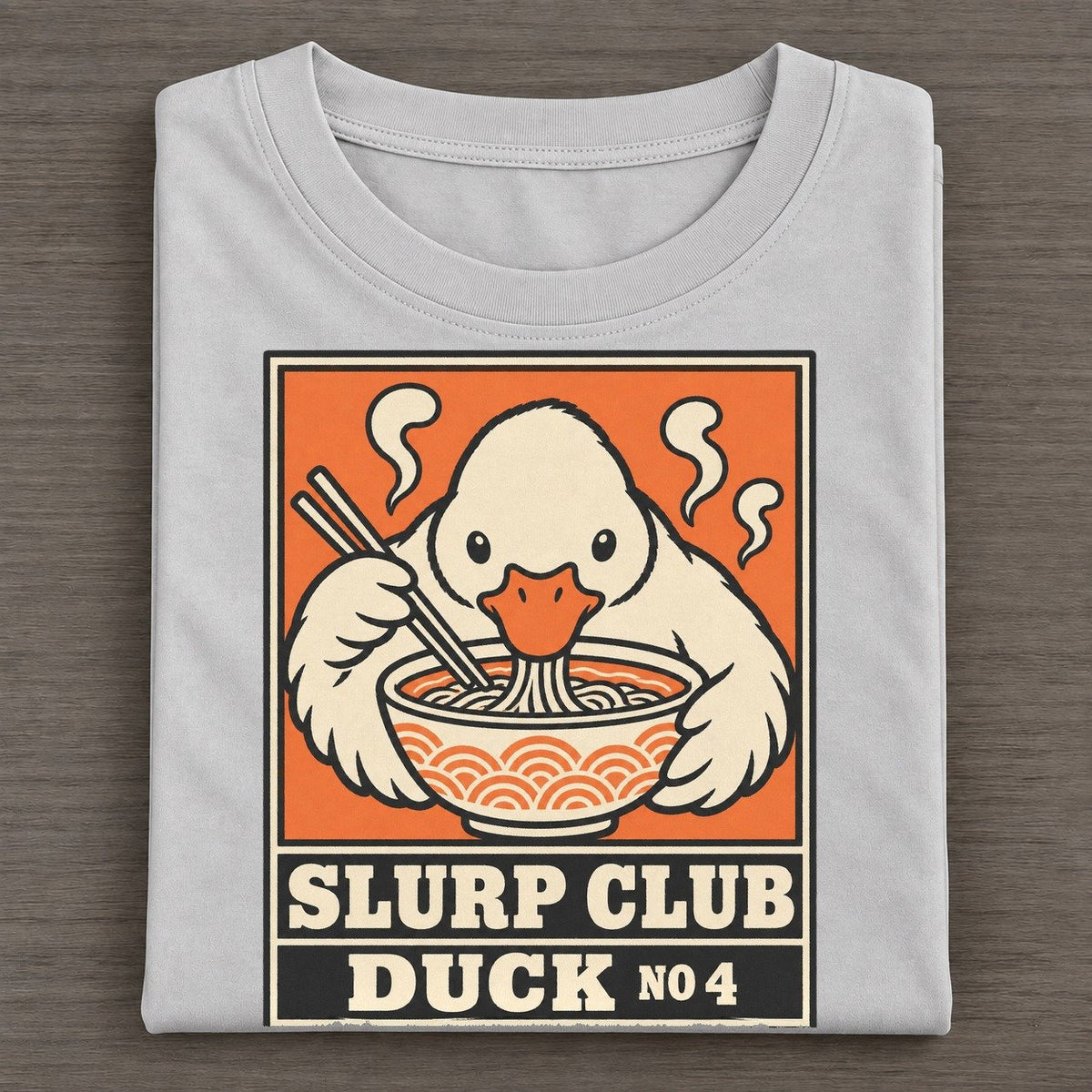 Duck Shio Slurp Club Classic T-shirt – Grey