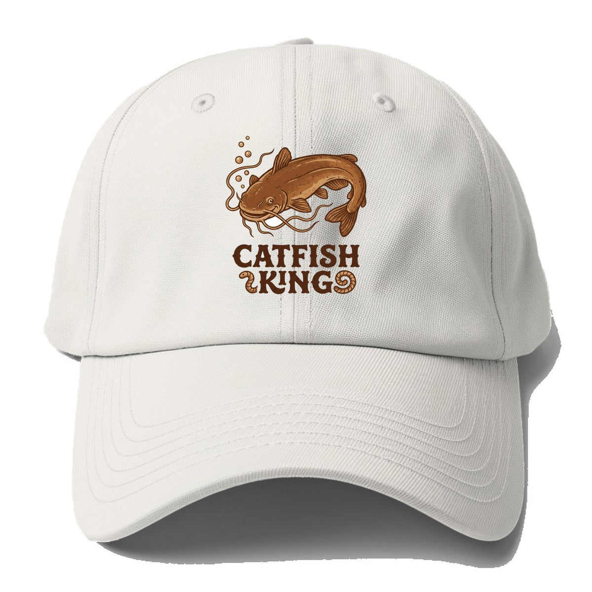 Catfish King Baseball Cap – Off White