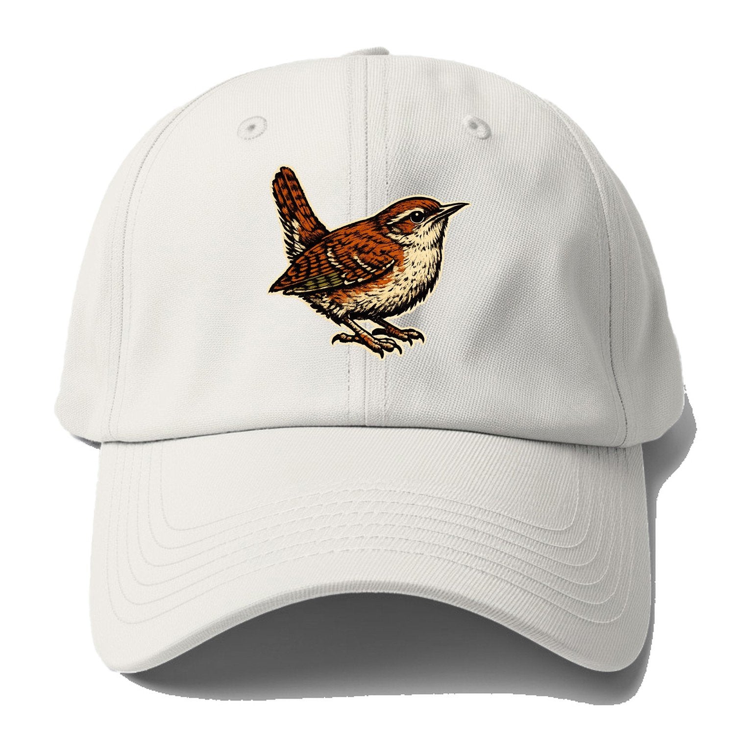 Vintage Wren Baseball Cap – Off White