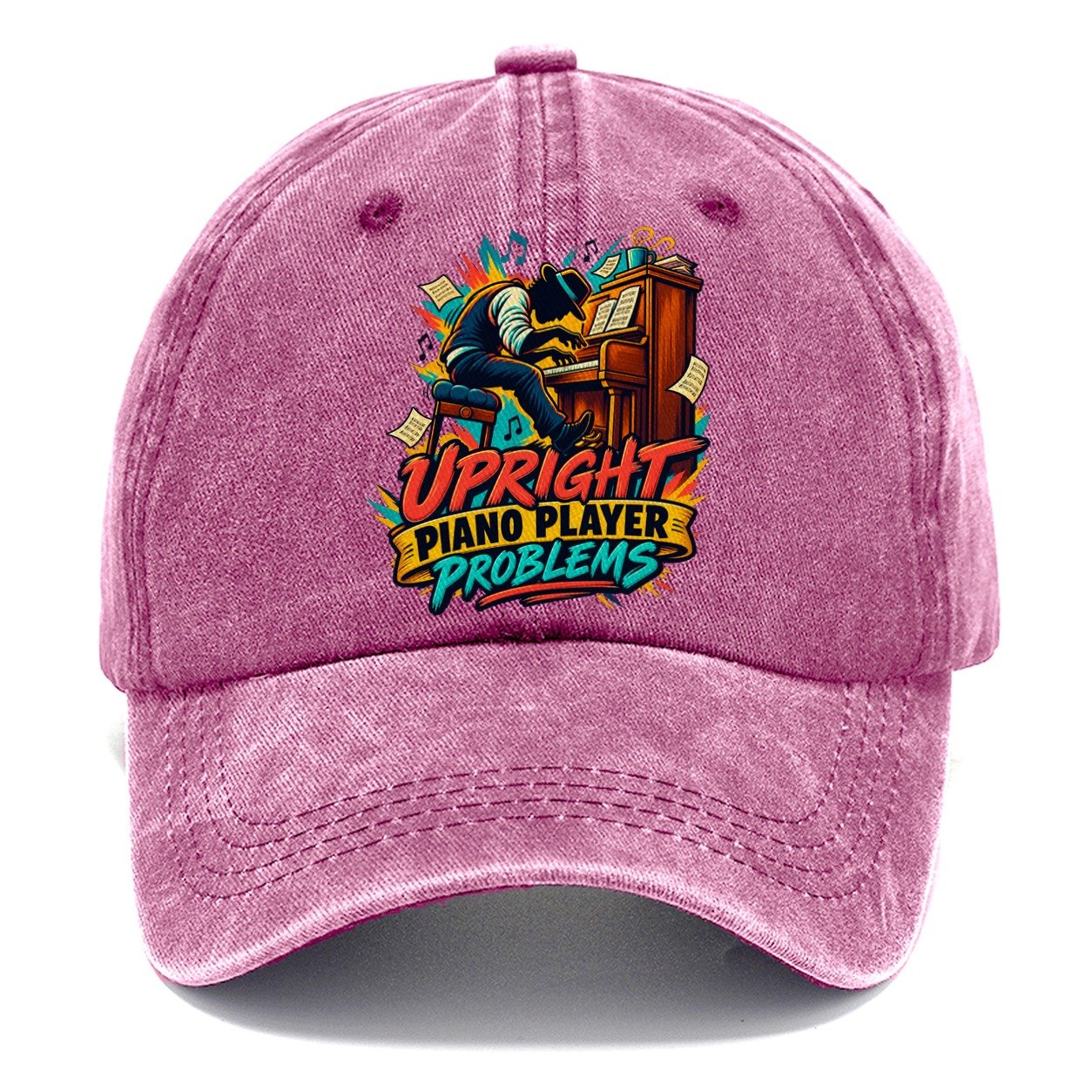 Upright Piano Player Problems Music Instruments Classic Cap – Dusty Rose