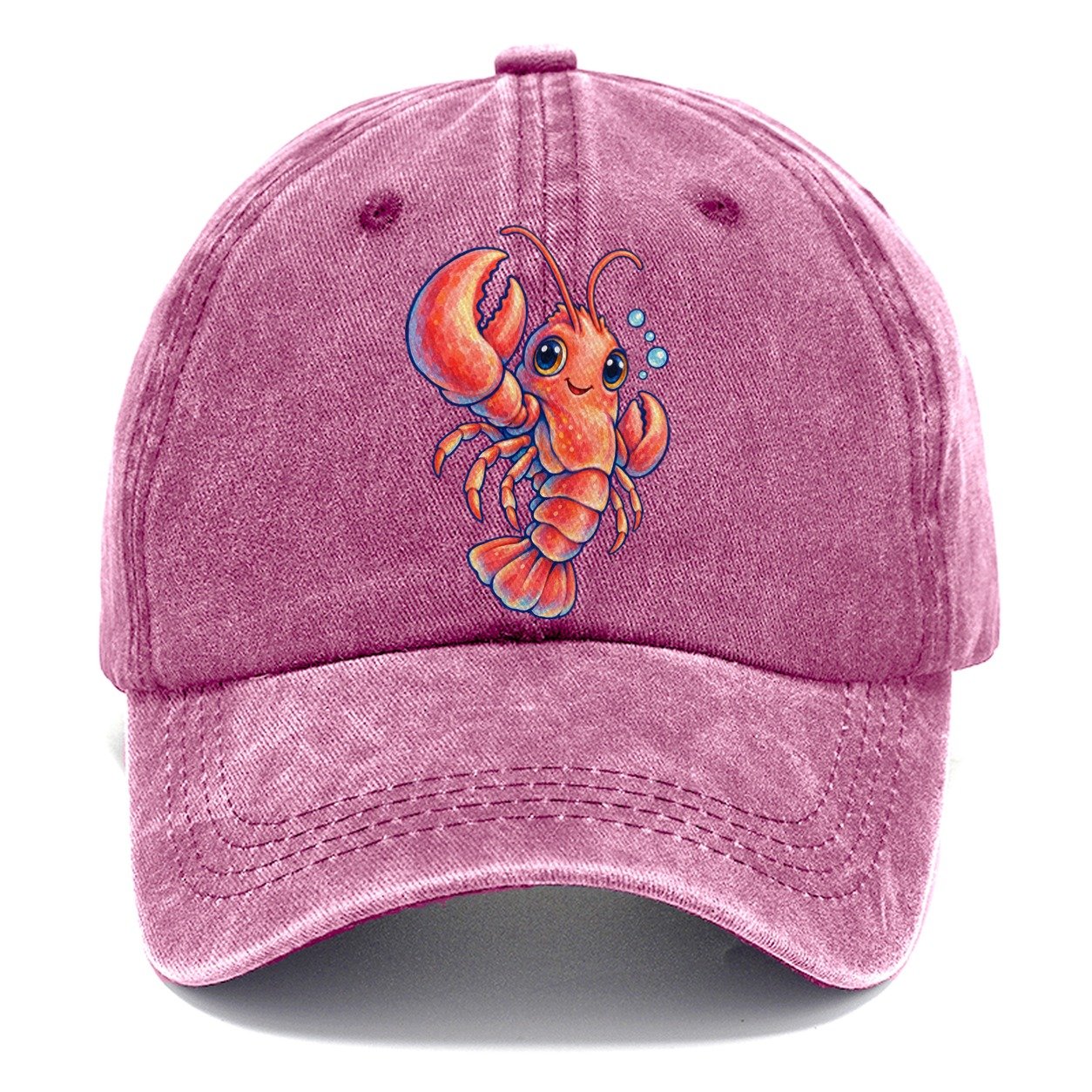 Lobster Three Quarter Float Sea Sprite Classic Cap – Dusty Rose