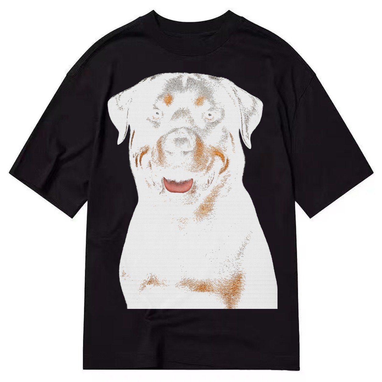 Rottweiler Powerful Guardian Classic T-shirt – Black