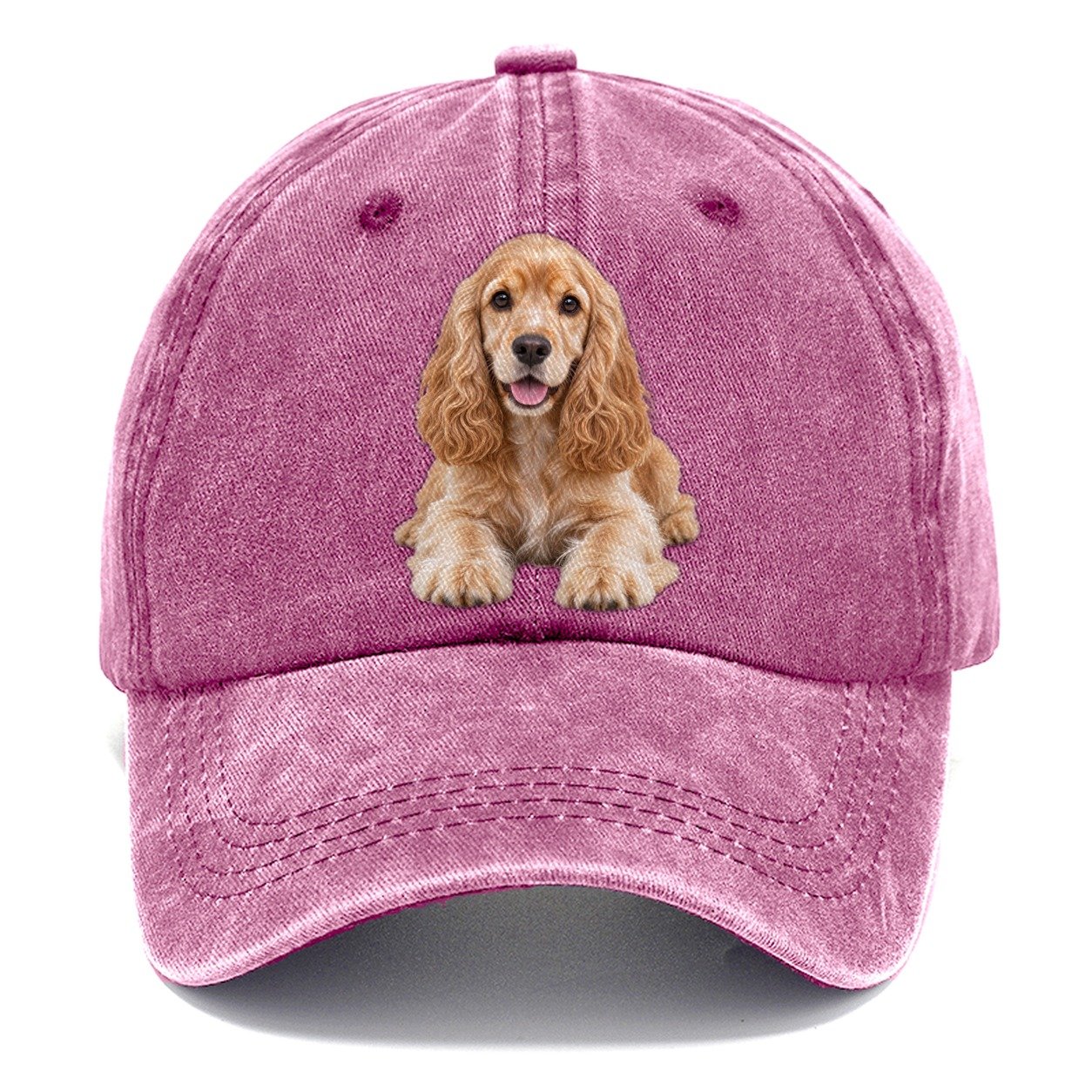 Cocker Spaniel Lying Down Top Breeds Classic Cap – Dusty Rose