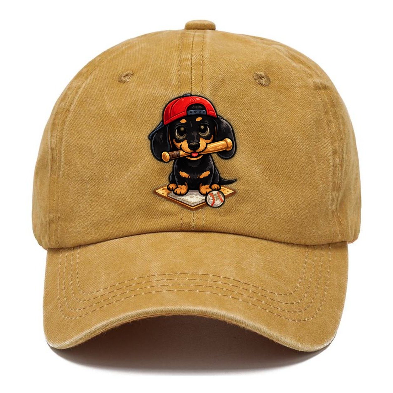 Dachshund Bat Classic Cap – Golden Harvest