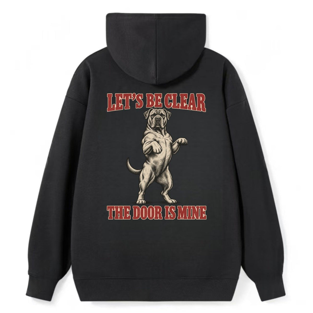 Cane Corso Dog Declarations Classic Pullover Hoodie – Black