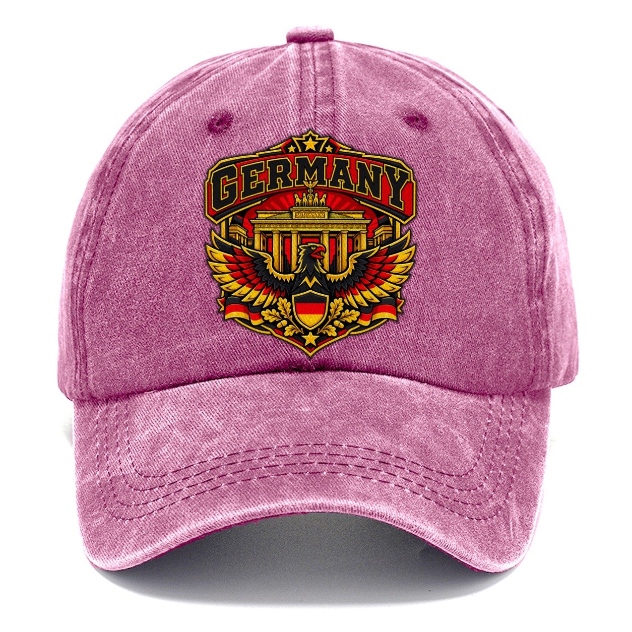 Germany Retro Badge Country Logos Classic Cap – Dusty Rose