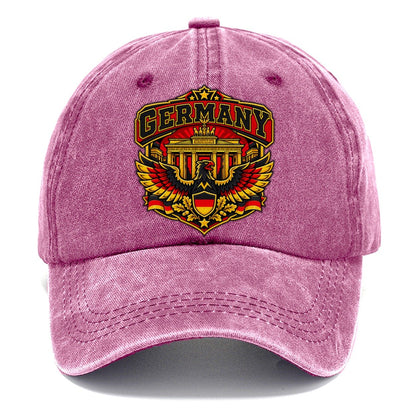 Germany Retro Badge Country Logos Classic Cap – Dusty Rose