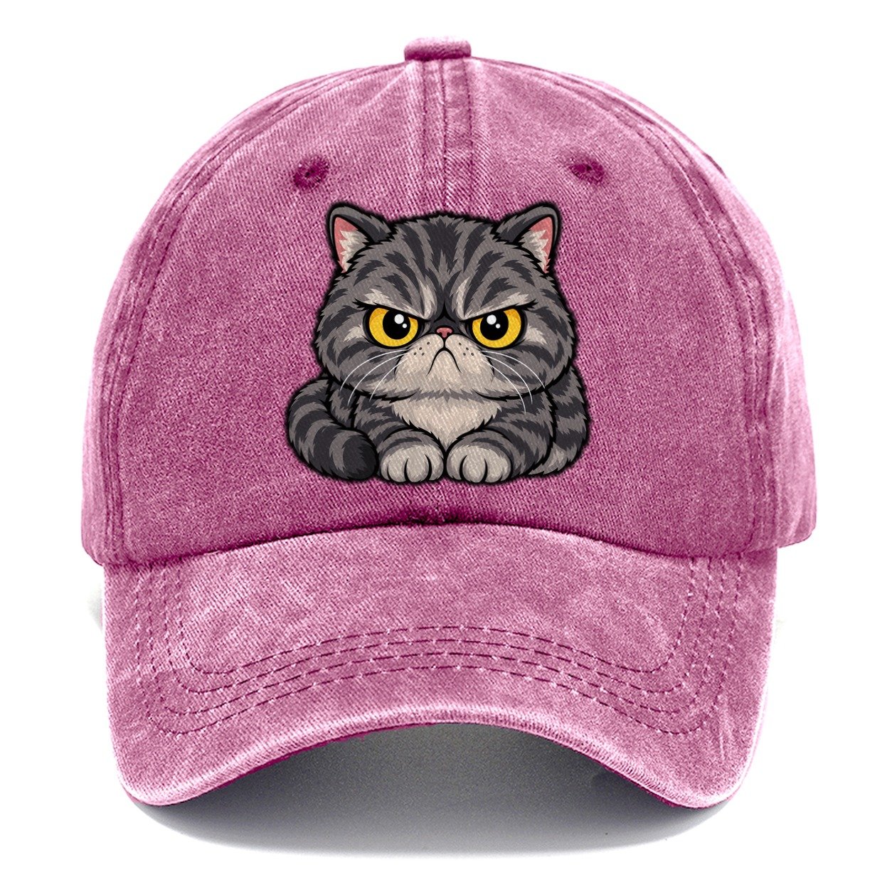 Exotic Shorthair Grumpy Sit Peeking Cats Classic Cap – Dusty Rose